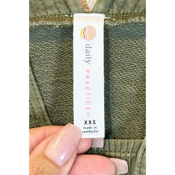 Daily Practice by Anthropologie Palmra Moss Green Wide Leg Jumpsuit Romper XXS - Picture 7 of 15